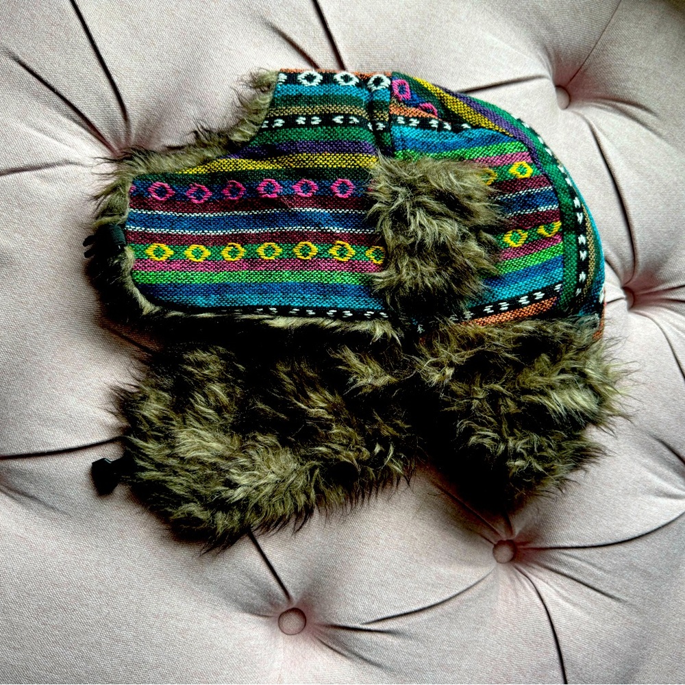 Furry Ear Flap Hat